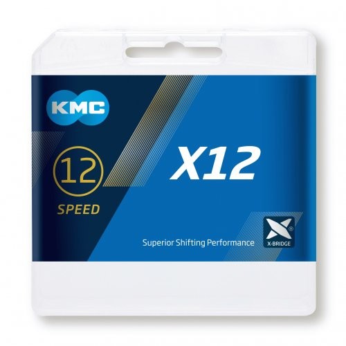 Αλυσίδα KMC X12 Silver EPT 126 Links (Ανοξείδωτη)
