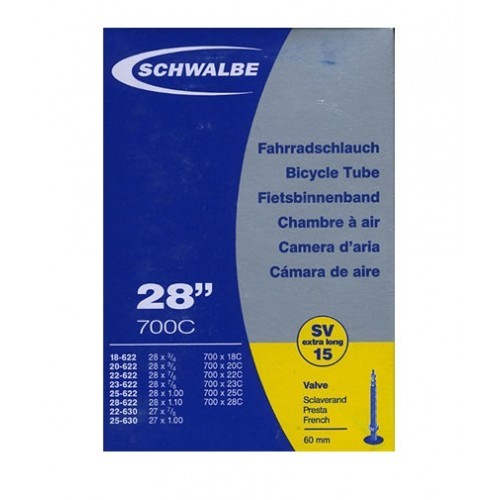 Αεροθάλαμος Schwalbe 700 x 18/25C (18/25-622/630) SV 15 60mm