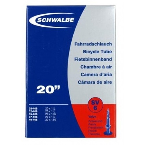 Αεροθάλαμος Schwalbe 20 x 1.00-1.50 (28/40-406) - SV 6