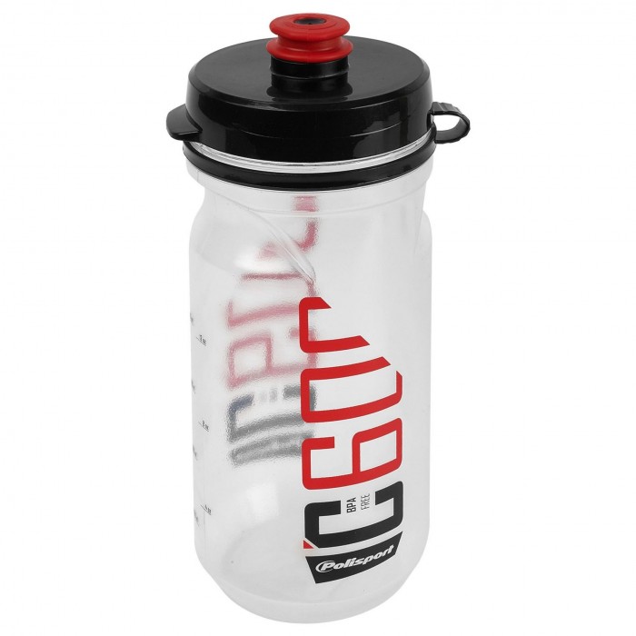 CLIP-ON BOTTLE C600 CLEAR AND RED