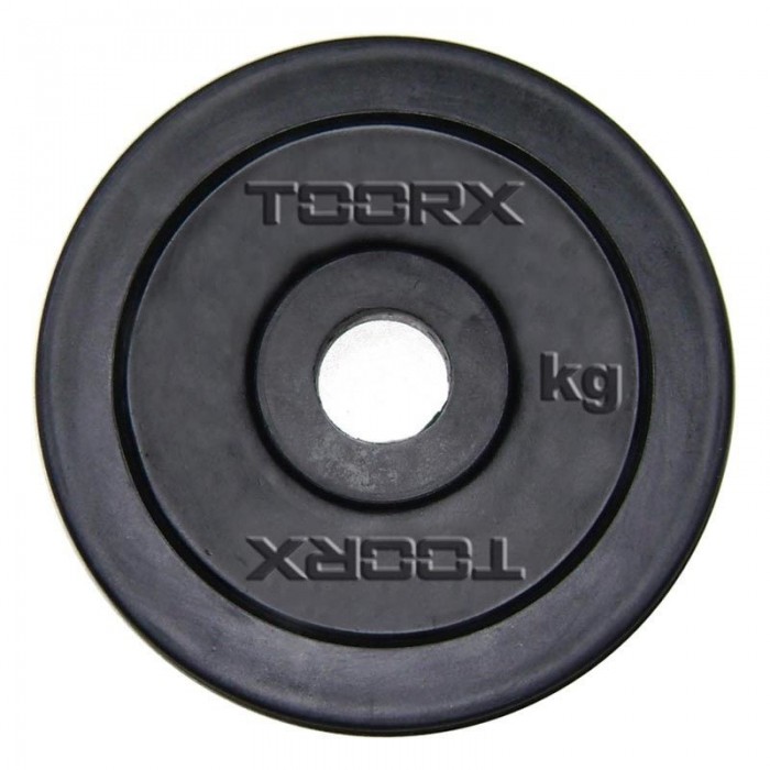 Μαύρος Πλαστικός Δίσκος 1 kg για Μπάρες Ø25mm Toorx