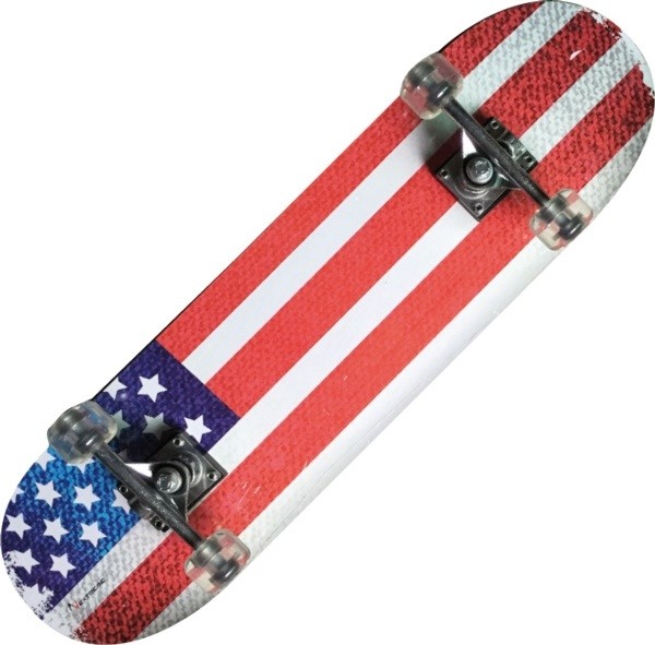 TRIBE PRO (USA FLAG)-maple Skateboard-Nextreme