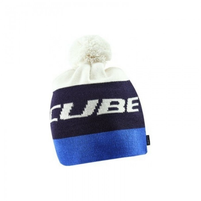 Cube Bobble hat - Blue 'n' White - 11328