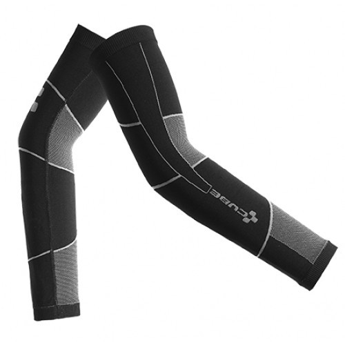 Arm warmers Cube 3D-Knit - Black 'n' Grey