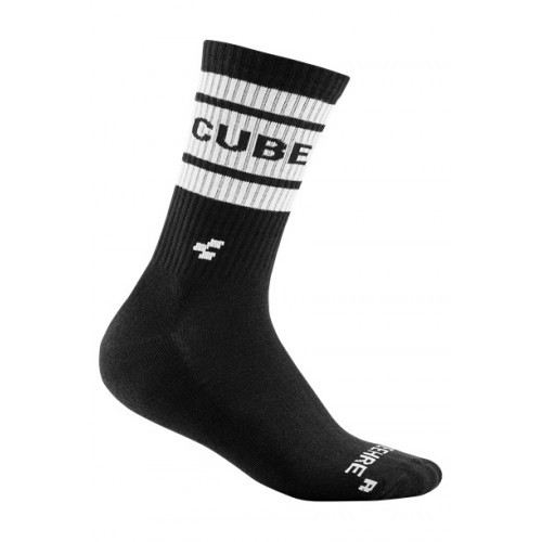 Κάλτσες Cube After Race High Cut - 11844 Μαύρο - Άσπρο