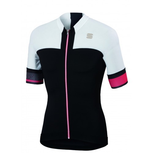 Μπλούζα με κοντό μανίκι Sportful STRIKE Jersey S/S - Black/White