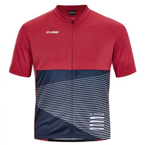 Μπλούζα με κοντό μανίκι Cube ATX Jersey Full Zip S/S - 11470