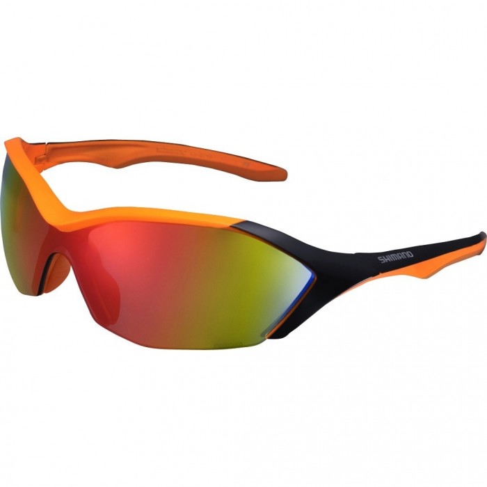 ΓΥΑΛΙΑ SHIMANO SH-S71R-PL NEON ORANGE / BLACK ΜΕ ΦΑΚΟΥΣ POLARIZED GREY RED REVO (15)
