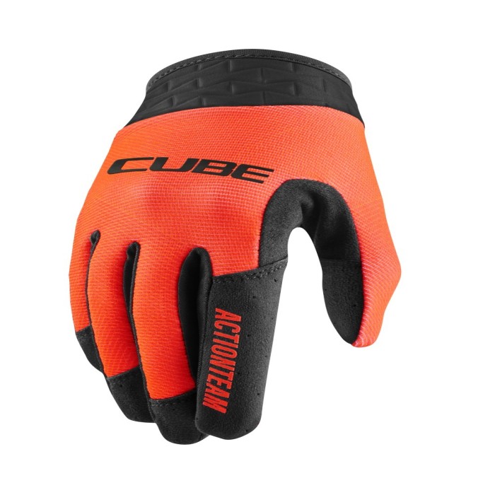 Γάντια Cube Performance Junior Long Finger 11131 - Black 'n' Orange Action Team