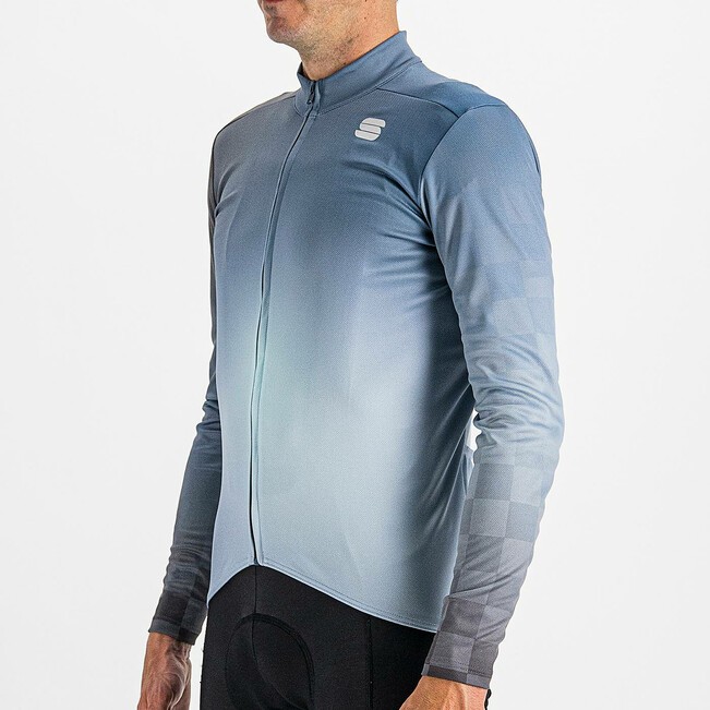 Μπλούζα με μακρύ μανίκι Sportful ROCKET THERMAL Jersey Full Zip L/S - Blue Sea