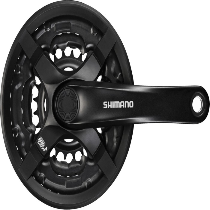 ΔΙΣΚΟΒΡΑΧΙΟΝΑΣ SHIMANO TOURNEY FC-TY501 L 175.0MM 6/7/8SP, 48X38X28T BLACK, W/ CG, ΜΕ ΒΙΔΕΣ, BLACK, IND.