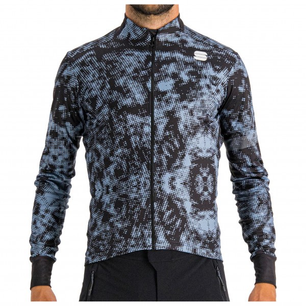 Μπλούζα με μακρύ μανίκι Sportful ESCAPE SUPERGIARA THERMAL Jersey Full Zip L/S - Black Blue Sea