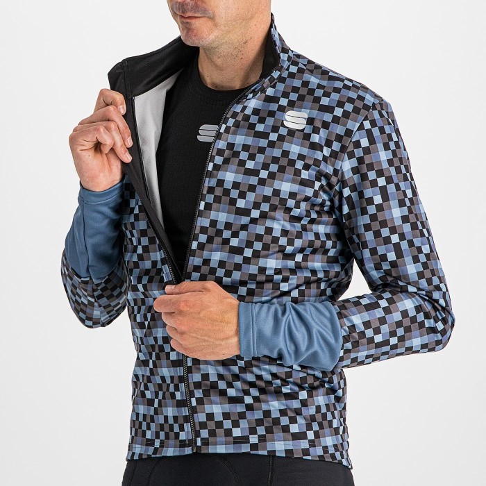 Χειμερινό jacket Sportful PIXEL JACKET - Blue Sea