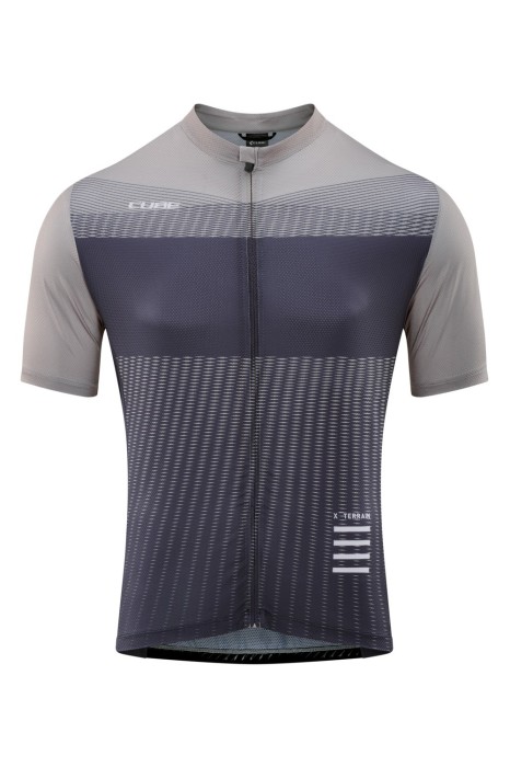 Μπλούζα με κοντό μανίκι Cube ATX Jersey Full Zip S/S - 12265