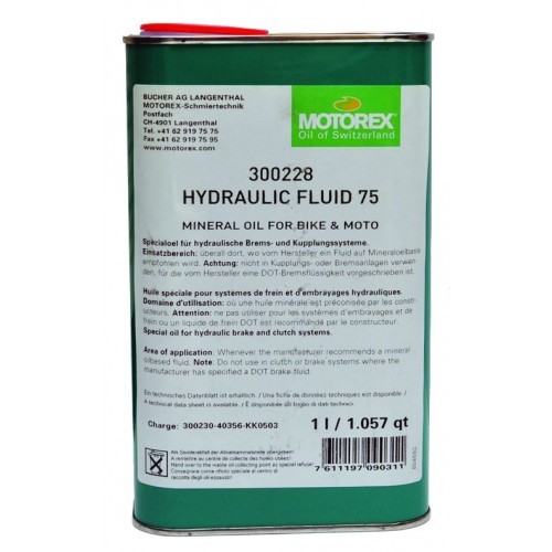 Hydraulic Fluid 75 Motorex Mineral Υγρό για δισκόφρενα 1 lt