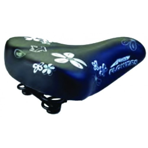 Σέλα MonteGrappa Happy Flowers (Μαύρη )