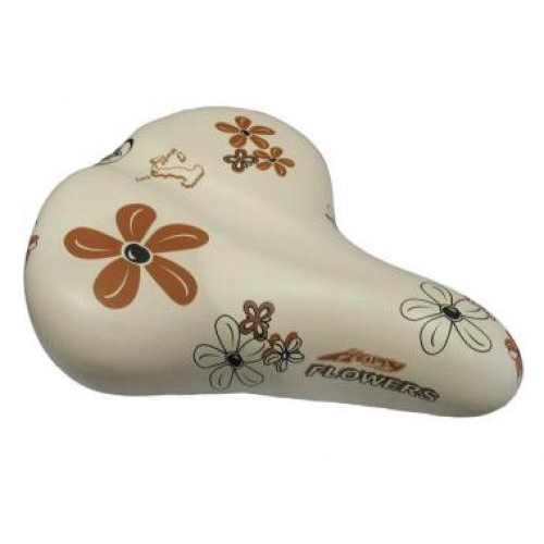 Σέλα MonteGrappa Happy Flowers (Άσπρο-Καφέ)