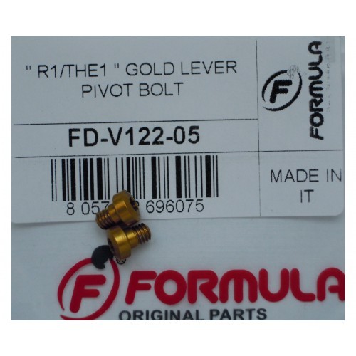 Βίδες Formula Alloy για την έδραση της μανέτας στο σώμα Χρυσές FdV122-05