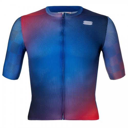 Μπλούζα με κοντό μανίκι Sportful ROCKET Jersey S/S - Blue/Red