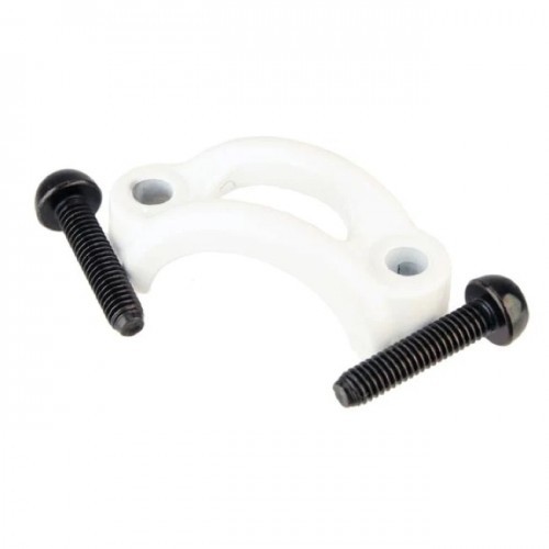 Hayes Trail M.C. Clamp & Screw kit "Gloss White" (98-25512-K002)