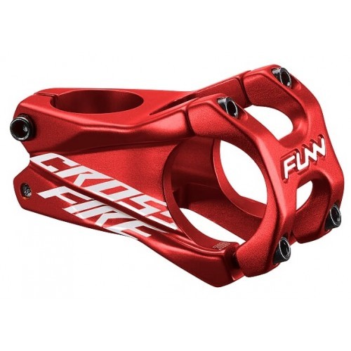 Λαιμός FUNN Stem CROSSFIRE Forged 31,8mm x 0° - Red