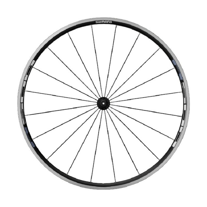 ΤΡΟΧΟΣ SHIMANO WH-R501A, REAR FOR 8/9/10-SPEED, RIM(W/TAPE):CLINCHER BLACK, W/MONOTONE STICKER, BLADED SPOKE, QR:BLACK,R-QR:163MM, W/O BAG, IND.PACK