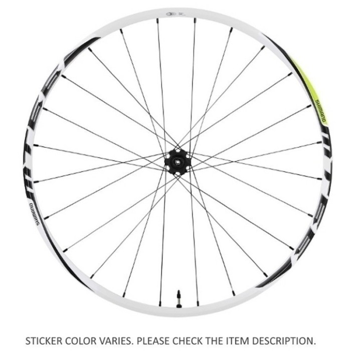 ΤΡΟΧΟΣ SHIMANO M.T. 26'' WH-MT66-W FRONT 24H. RIM 26''(559X19C) CLINCHER(TUBELESS TAPE READY), 15MM E-THRU, OLD:100MM, CENTER LOCK WHITE W/STICKER MONOTONE, IND.