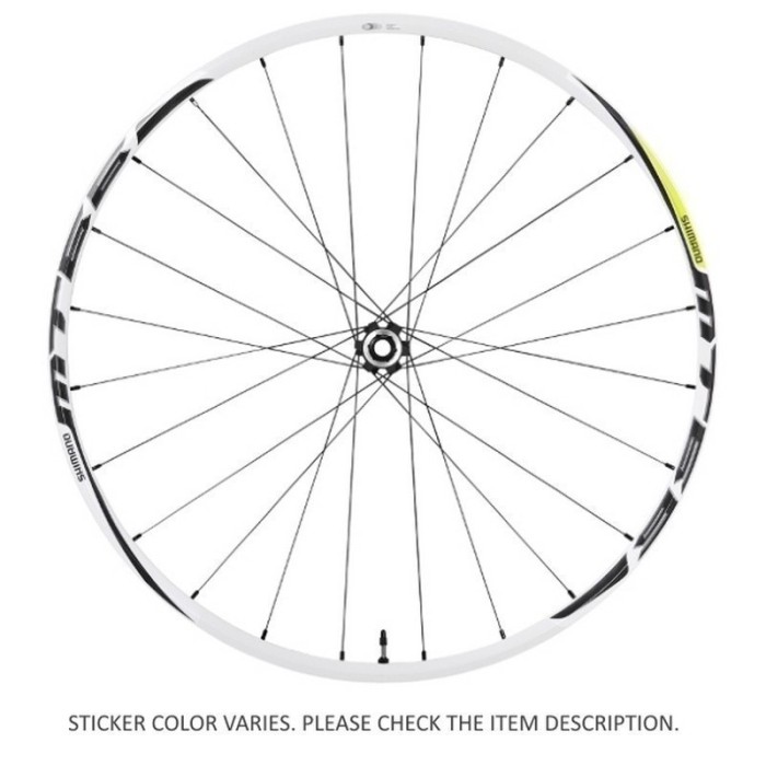 ΤΡΟΧΟΣ SHIMANO MTB 26'' WH-MT66 W FRONT 24H 15MM E-THRU CENTER-LOCK, OLD:100MM, CLINCHER( TUBELESS TAPE READY ), MONOTONE STICKER, BLACK, IND.