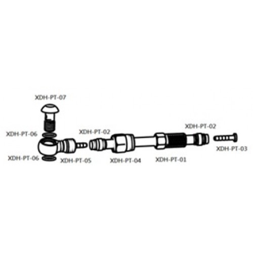 Σωληνάκι υδραυλικών δισκοφρένων. Pro Disc Brake Hose. XDH-01B XON