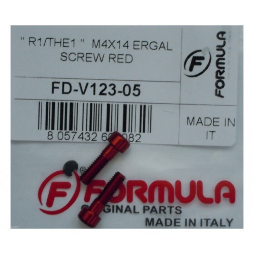 Βίδες Formula Alloy M4x14 Κόκκινες FdV123-05