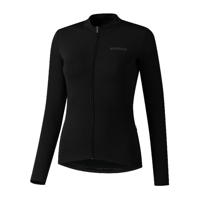 ΜΠΛΟΥΖΑ ΠΟΔΗΛ. SHIMANO KAEDE, THERMAL ROAD PERFORMANCE, ΜΕ ΜΑΚΡΥ ΜΑΝΙΚΙ, WOMEN BLACK (AW21)