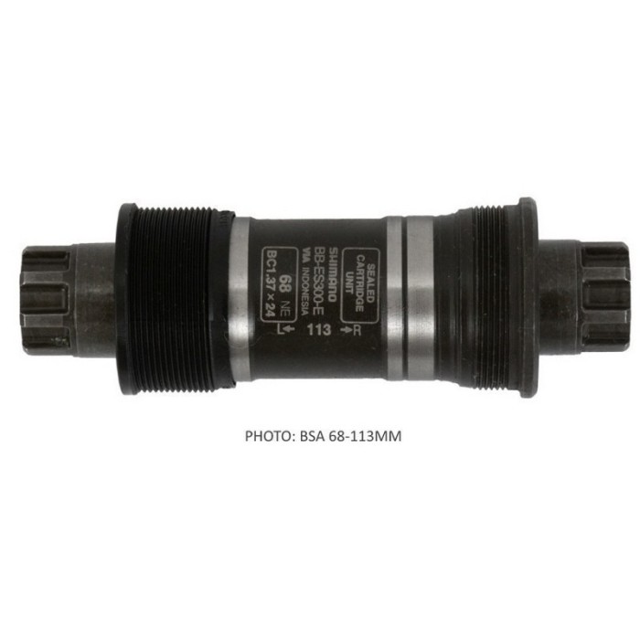 ΜΕΣΑΙΑ ΤΡΙΒΗ SHIMANO BB-ES300 BSA 68-118MM, HOLLOW AXLE, ΧΩΡΙΣ ΒΙΔΕΣ, IND.