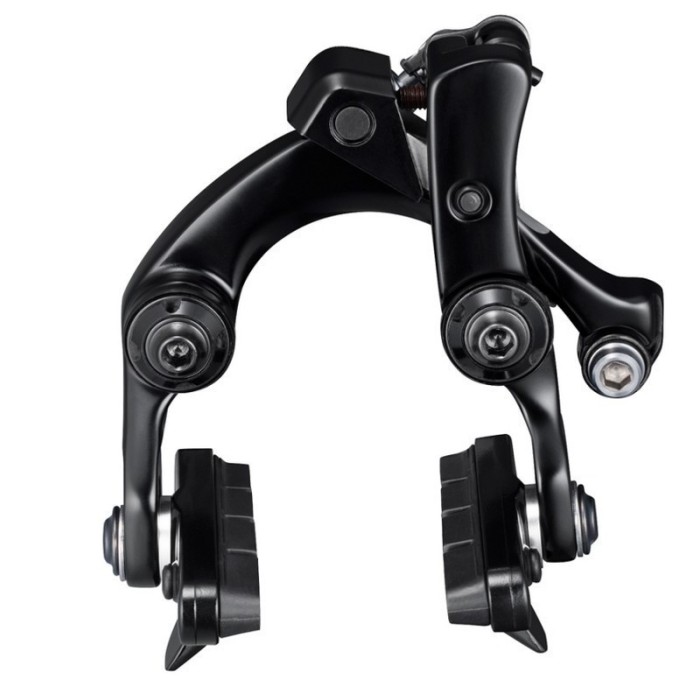 ΔΙΧΑΛΑ ΦPENOY SHIMANO ROAD BR-R9110-L ΟΠΙΣΘΙΑ, UNDER BOTTOM BRACKET MOUNT TYPE, ΜΕ ΤΑΚΑΚΙΑ R55C4(FOR CARBON RIM), BLACK, DURA ACE, IND.