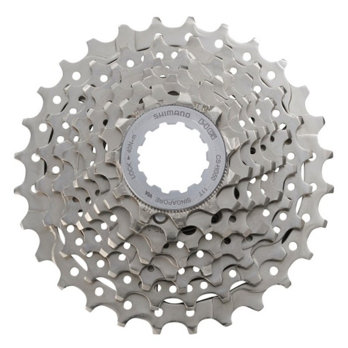 ΚΑΣΕΤΑ ΓΡΑΝΑΖΙΩΝ SHIMANO CLARIS CS-HG50, 8 SPEED, 11-13-15-17-20-23-26-30T (AN), NI-PLATED, IND.PACK