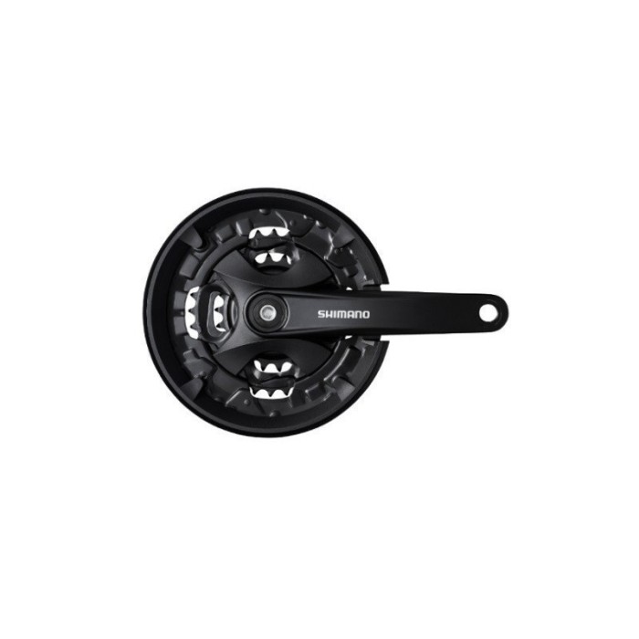 ΔΙΣΚΟΒΡΑΧΙΟΝΑΣ SHIMANO FC-MT101, FOR REAR 9-SPEED, 175MM, 40-30-22T W/CG, W/CRANK FIXING BOLT, CHAIN CASE NOT COMPATIBLE, BLACK, IND.PACK