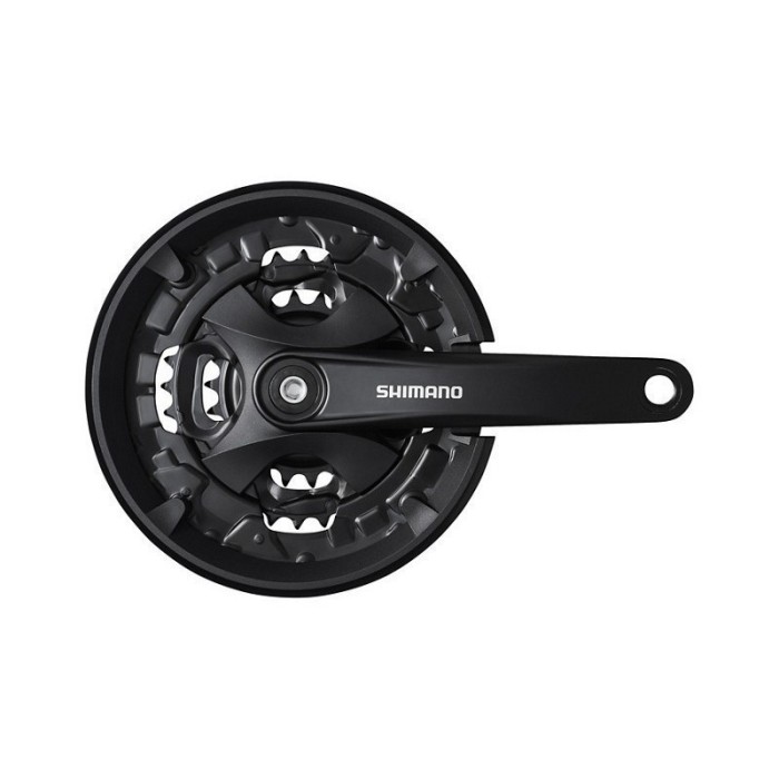 ΔΙΣΚΟΒΡΑΧΙΟΝΑΣ SHIMANO FC-MT101, FOR REAR 9-SPEED, 175MM, 44-32-22T W/CG, W/CRANK FIXING BOLT, CHAIN CASE NOT COMPATIBLE, BLACK, IND.PACK