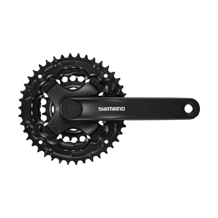 ΔΙΣΚΟΒΡΑΧΙΟΝΑΣ SHIMANO FC-TY301, FOR REAR 6/7/8-SPEED, 150MM, 42X34X24T W/O CG, CHAIN CASE COMPATIBLE, W/CRANK FIXING BOLT, BLACK, IND.PACK