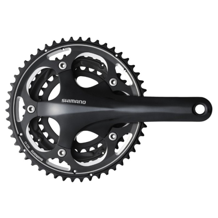 ΔΙΣΚΟΒΡΑΧΙΟΝΑΣ SHIMANO FC-R563-L, 165MM 50X39X30T (3X10SP) HOLLOWTECH 2, ΧΩΡΙΣ ΠΟΤΗΡΙΑ, BLACK, BULK.