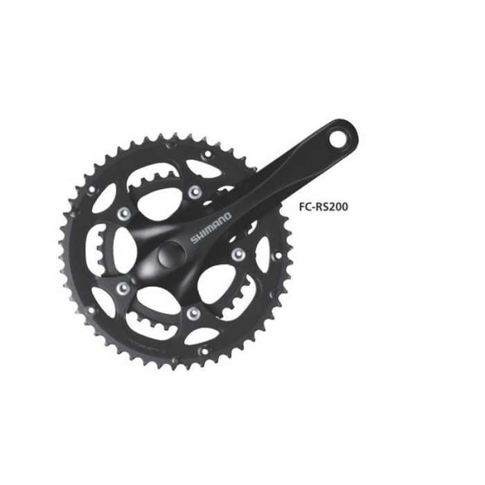 ΔΙΣΚΟΒΡΑΧΙΟΝΑΣ SHIMANO FC-RS200, 50X34T, CRANK ARM 175MM, FOR REAR 8 SPEED, W/O CG, BLACK, IND.PACK