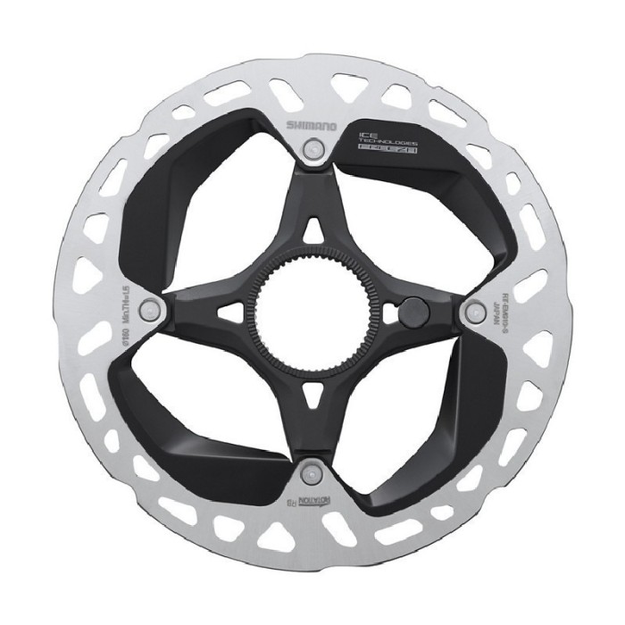 ΡΟΤΟΡΑΣ ΔΙΣΚΟΦΡΕΝΟΥ SHIMANO RT-EM910-S 160MM, W/LOCK RING(EXTERNAL SERRATION), IND.PACK