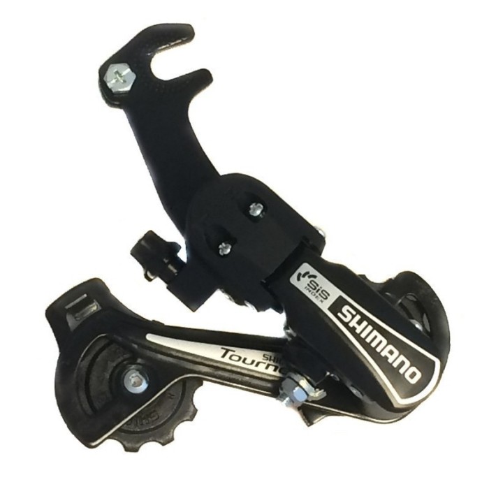 ΝΤΕΡΑΓΙΕΡ ΟΠΙΣΘΙΟ SHIMANO TOURNEY RD-TY21-B-GS, 6 SPEED, W/RIVETED ADAPTER (ROAD TYPE), BLACK, BULK