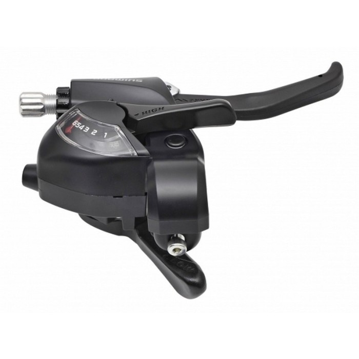 ΛΕΒΙΕΔΟΜΑΝΕΤΑ SHIMANO ST-EF41-6R, RIGHT 6-SPEED,2050MM INNER,EZ-FIRE PLUS,2F-STEEL/RESIN, FOR V-BRAKE, BLACK, BULK