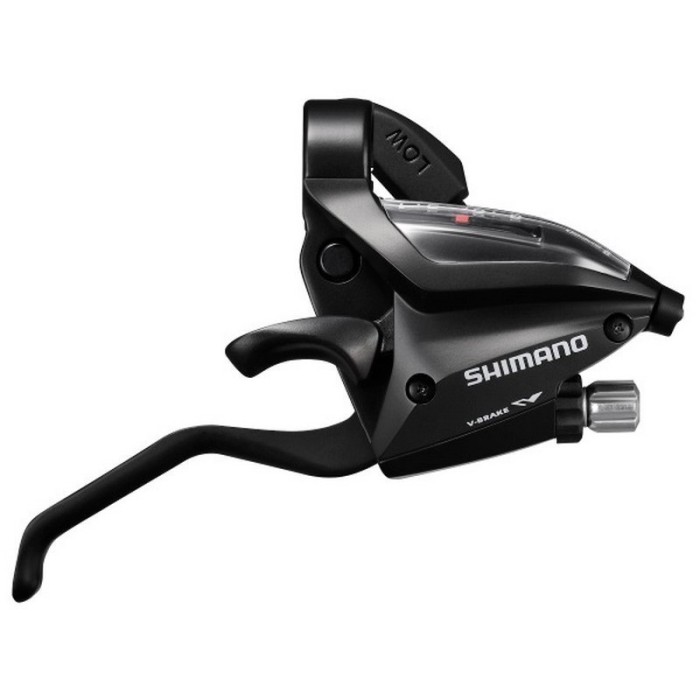 ΛΕΒΙΕΔΟΜΑΝΕΤΑ SHIMANO MTB ST-EF500-8R-2A L RIGHT 8SP. EZ-FIRE PLUS ΜΕ O.G.D, ΜΕ ΕΣΩΤ. ΣΥΡΜΑ 2050MM STAINLESS, 2F-ALLOY, V-BRAKE, BLACK, IND.