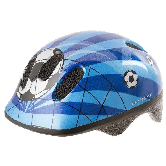 KIDS HELMET BLUE WHITE