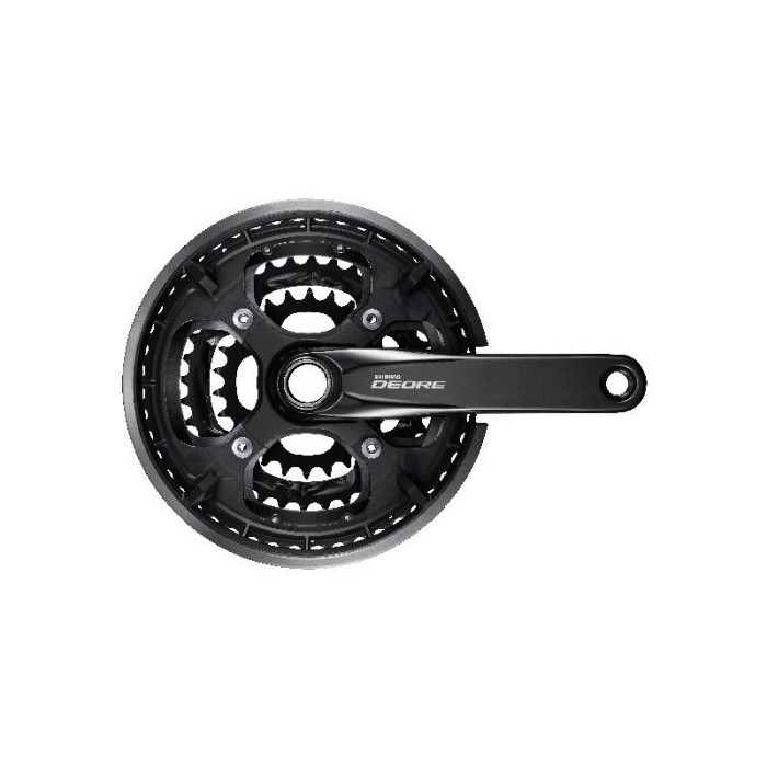 ΔΙΣΚΟΒΡΑΧΙΟΝΑΣ SHIMANO DEORE FC-T6010, FOR REAR 10-SPEED, 2-PCS FC, 175MM 48-36-26T WITH CG, W/O BB PARTS, CHAIN CASE COMPATIBLE, BLACK, IND.PACK