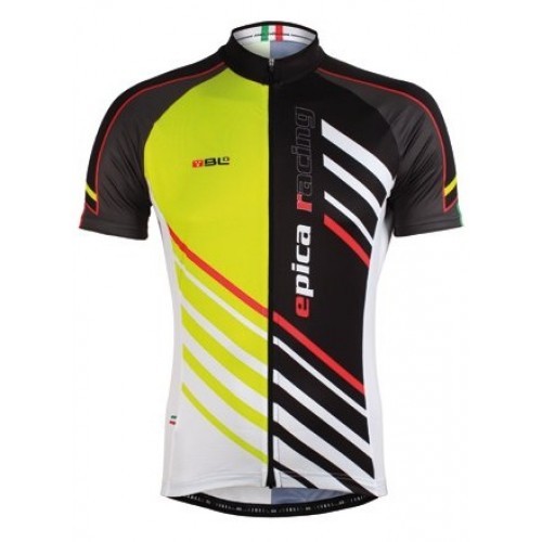  Μπλούζα Bicycle Line με κοντό μανίκι Epica R Fluo Κόκκινο