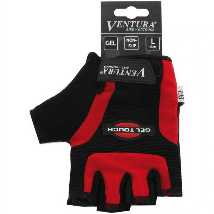 ΓΑΝΤΙΑ ΚΟΦΤΑ VENTURA GEL TOUCH ΜΑΥΡΑ/ΚΟΚΚΙΝΑ 4015493712565