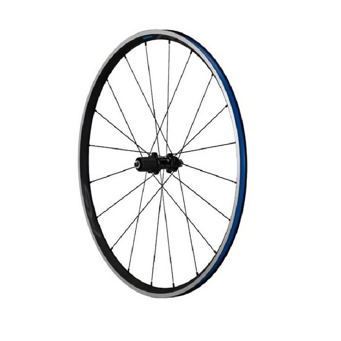 ΤΡΟΧΟΙ SHIMANO WH-RS300, F:16H R:20H, FOR 11/10-SPEED, OLD:100/130MM, R-QR:168MM, CLINCHER, W/RIM TAPE, BLACK, IND.PACK